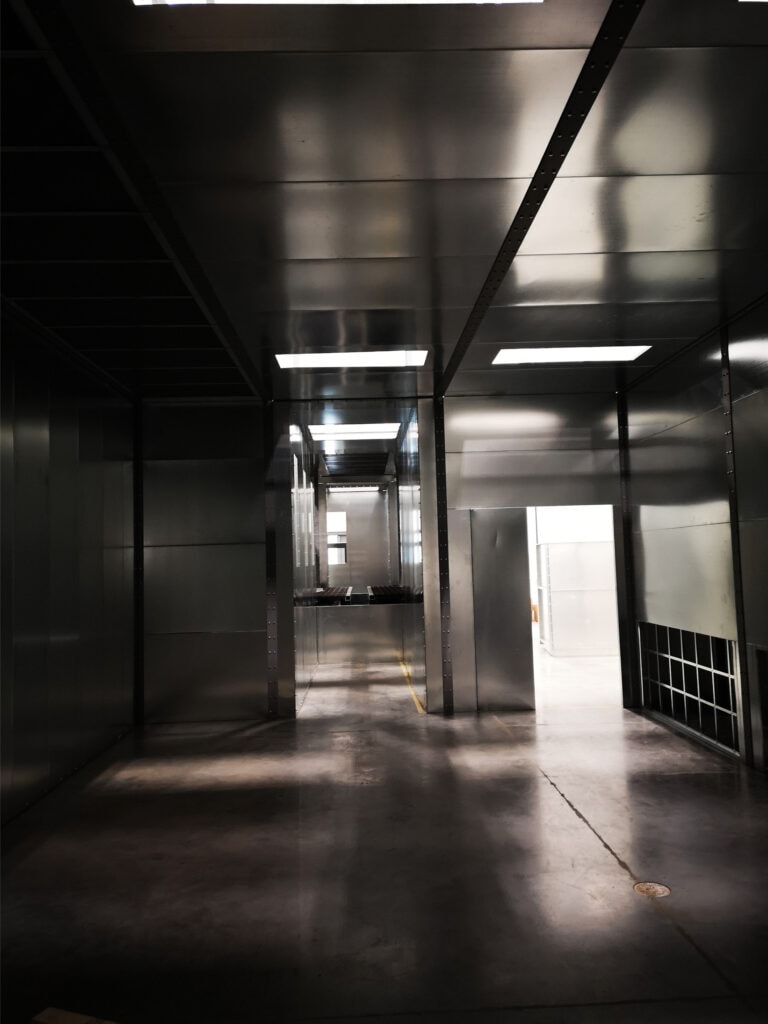System construction — interior corridor view