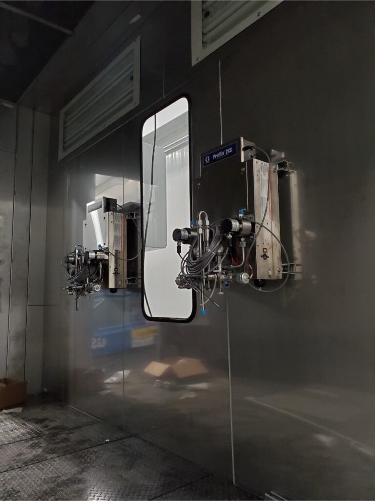 System construction — Graco ProMix 2KS spray gun wall panel
