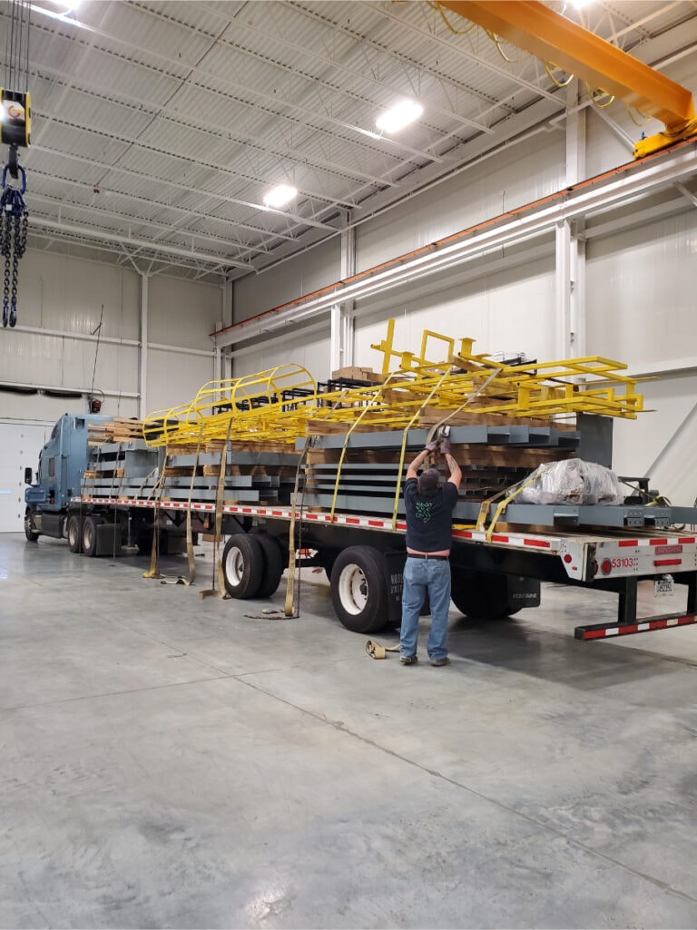System construction — delivery and unloading