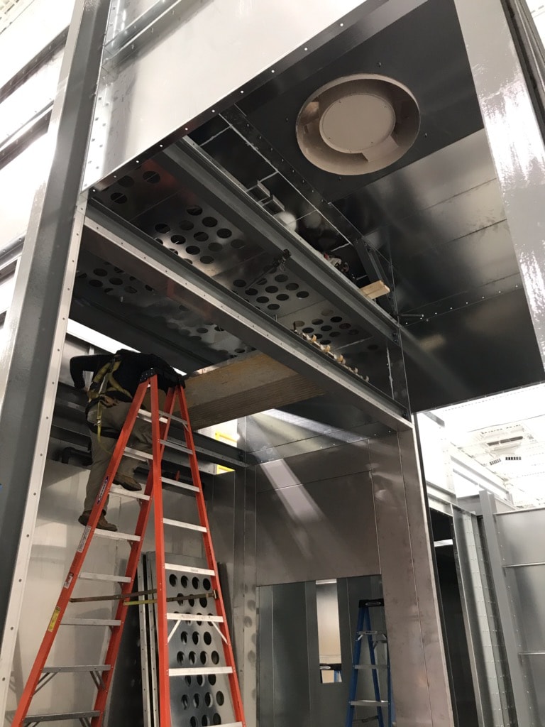 System construction — completed finishing line ready for production